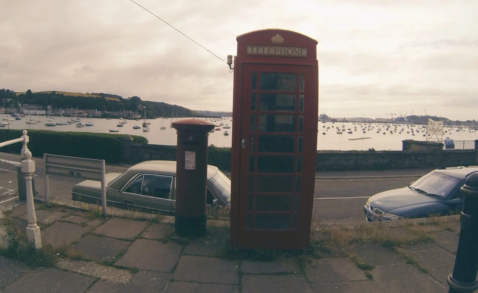 a classic British phone booth