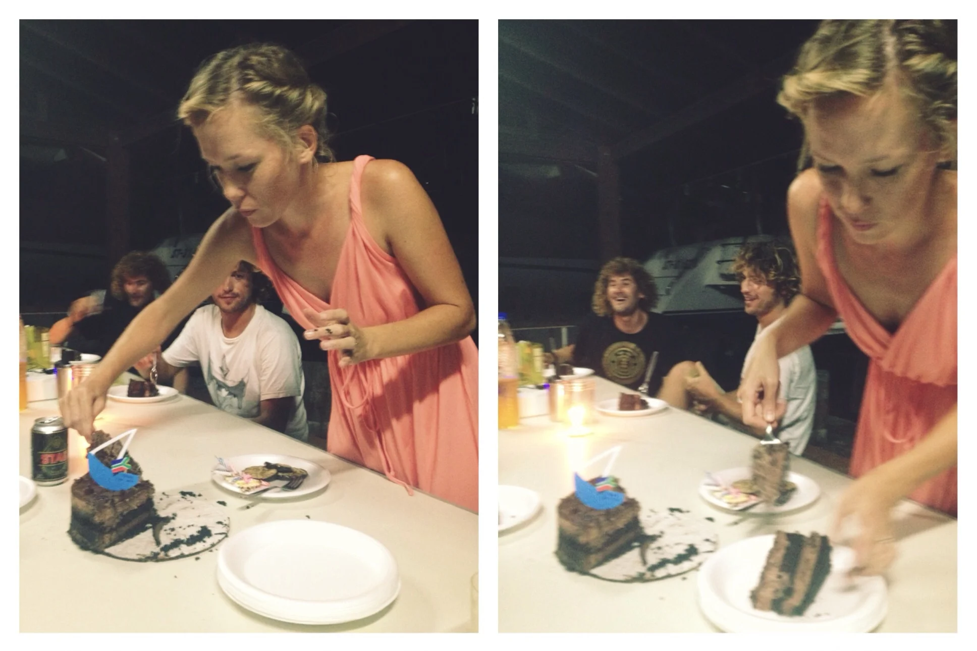 birthday girl had to dish up for everyone