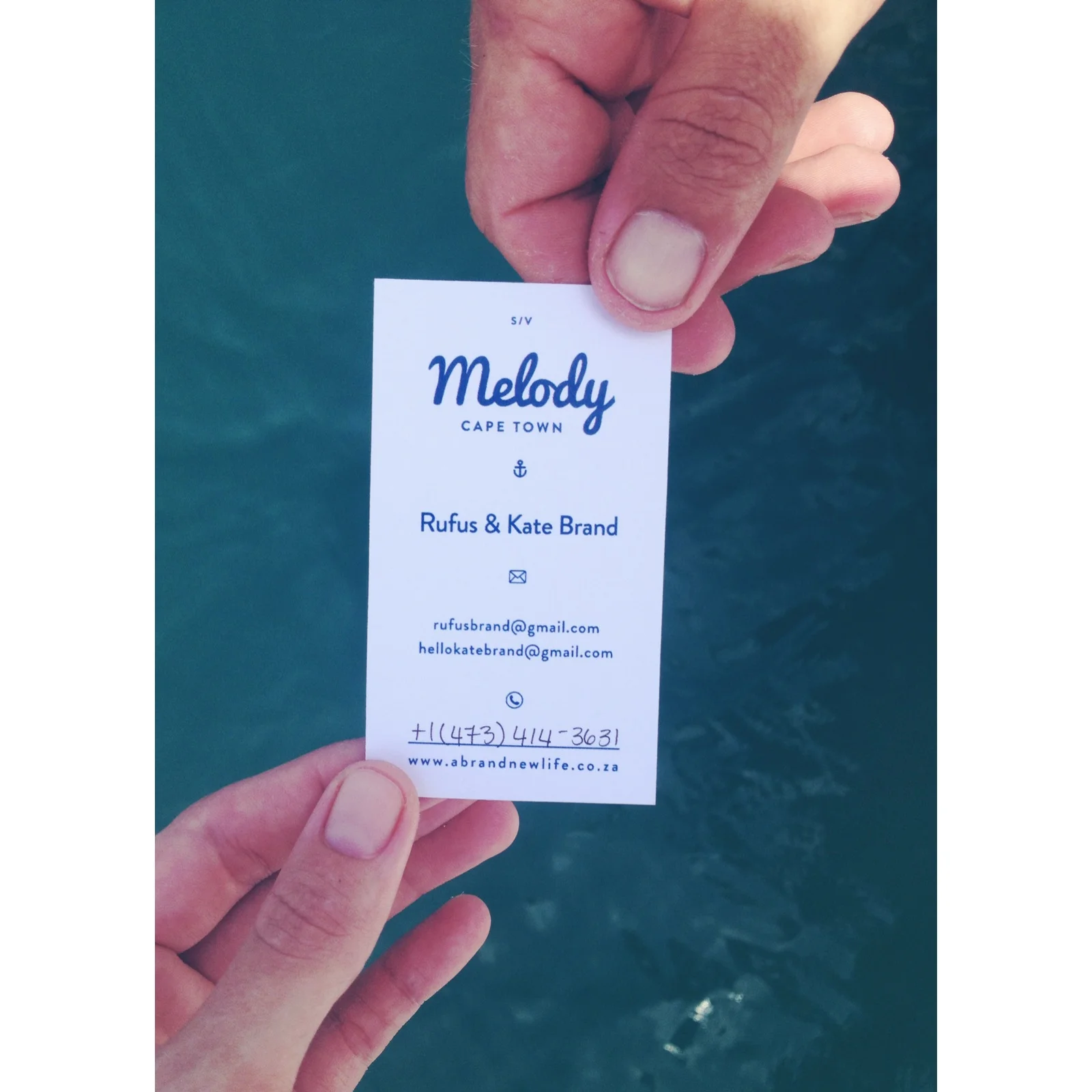 a lot of yachties have "boat cards". you meet so many different people along the way, in different countries and it's handy to have a card with all your contact info to give and to get. this is our new one, with a nifty contact no space so we can ch…