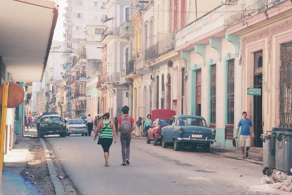 Habana Centro: one of the streets near our firts casa