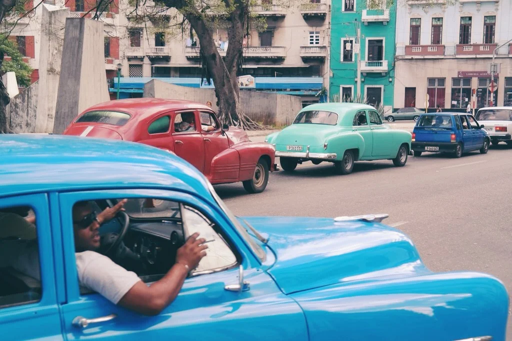 Habana Centro: classic car line up