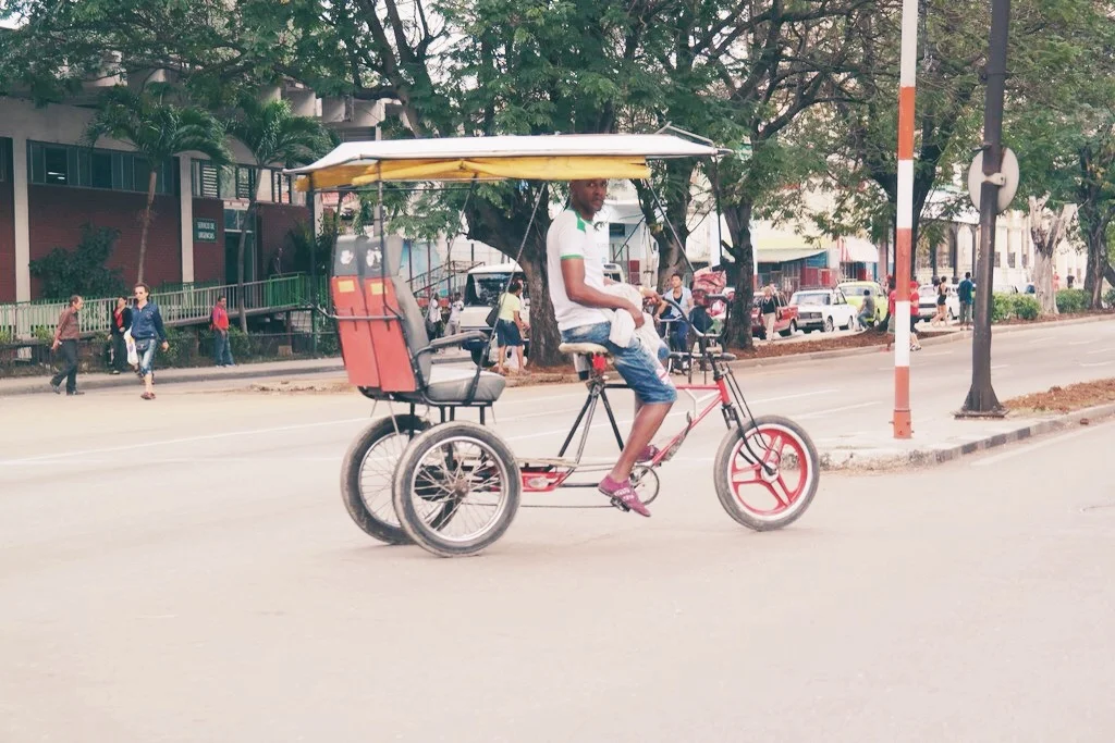 bicycle taxi on the move