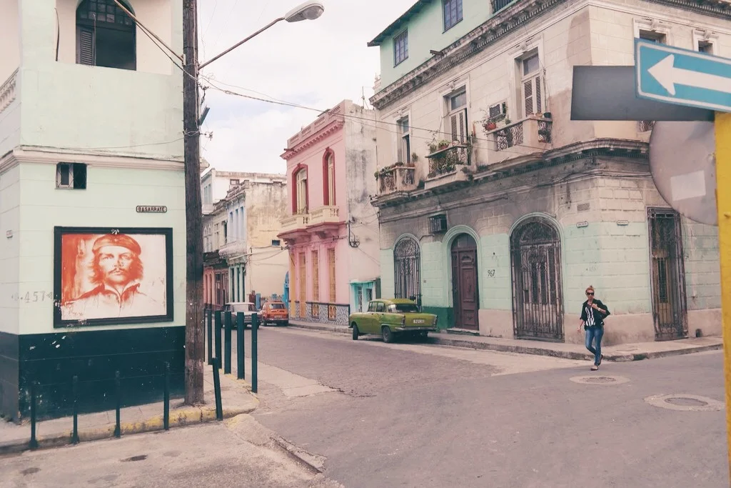 images of Che Guevara can be found everywhere in Havana