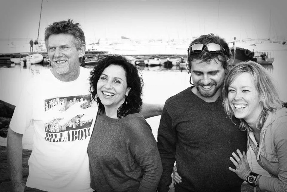 Rufus' dad, Boris,&nbsp;Rynette, Rufus and I. &nbsp;Photo Credit: Cherie Brand