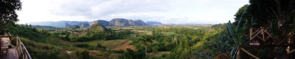 pano from Balcon del Valle restaurant