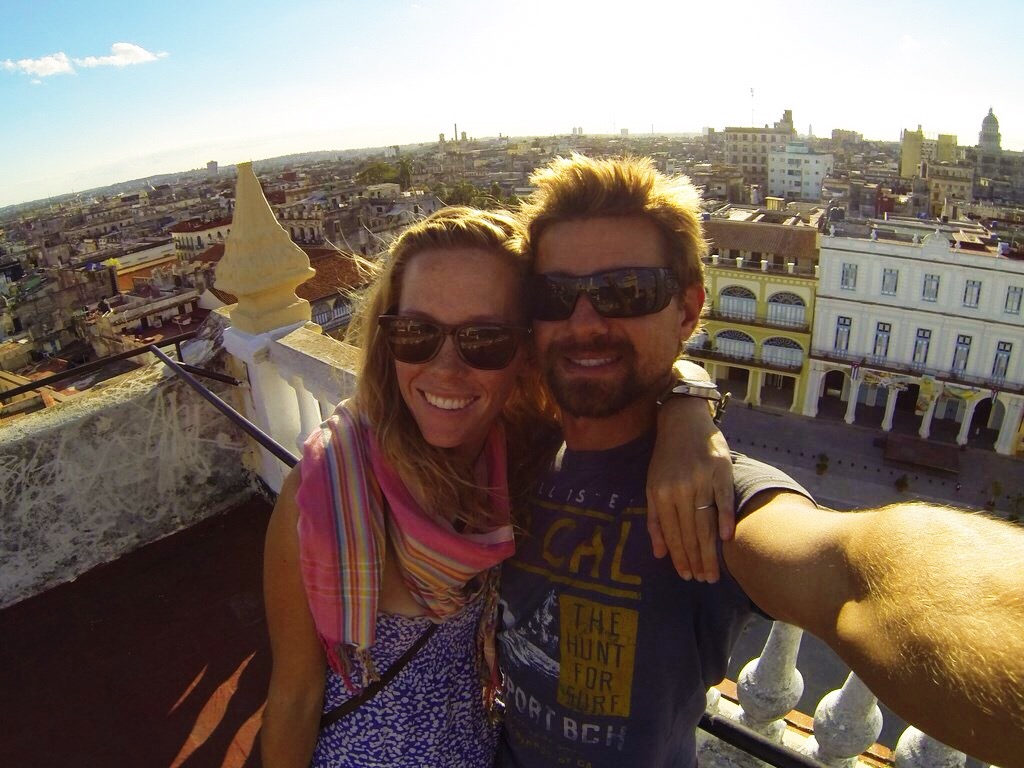 GoPro selfies overlooking Old Havana City