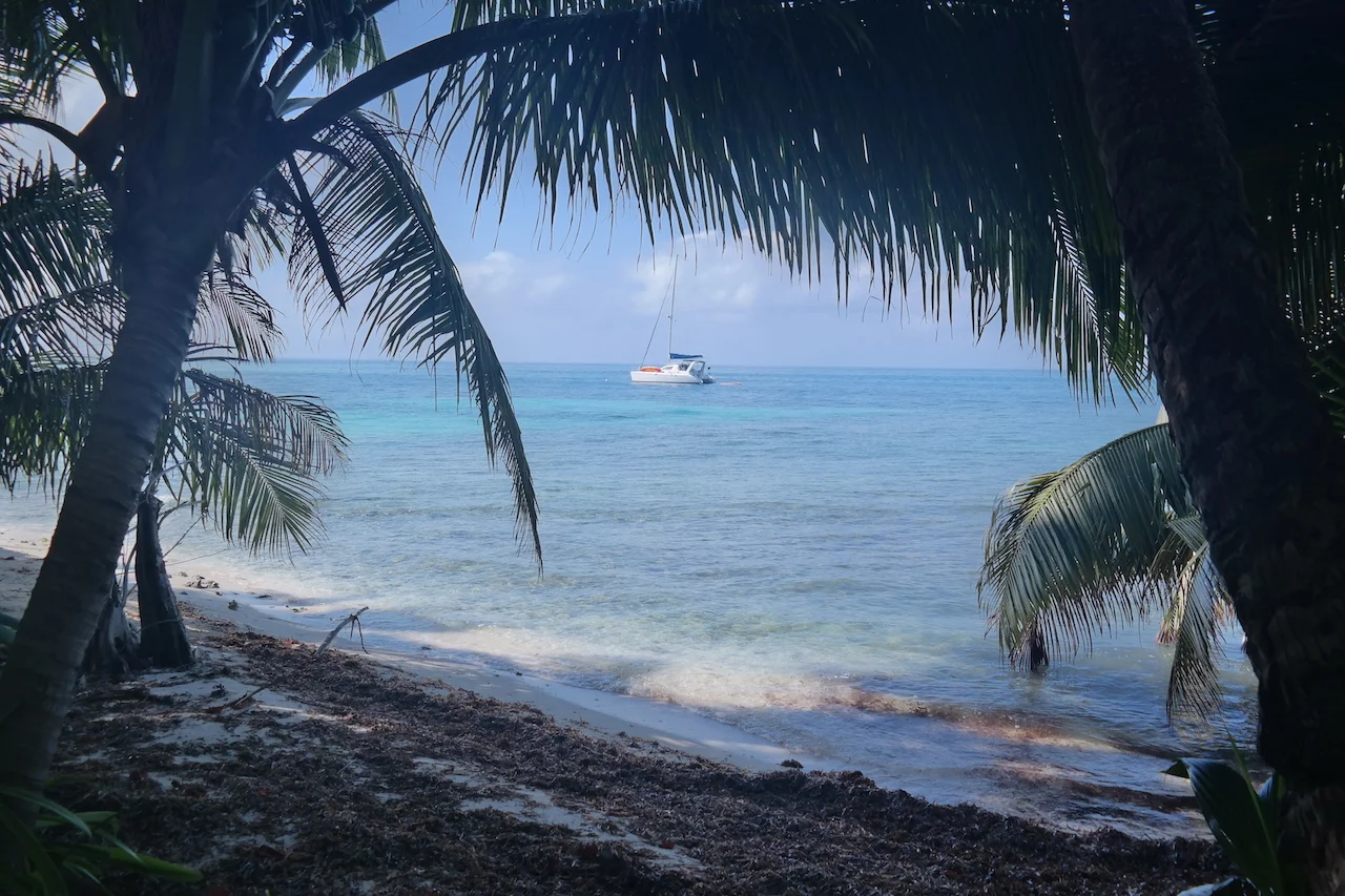 a private shady spot on Ranguana Caye's beach