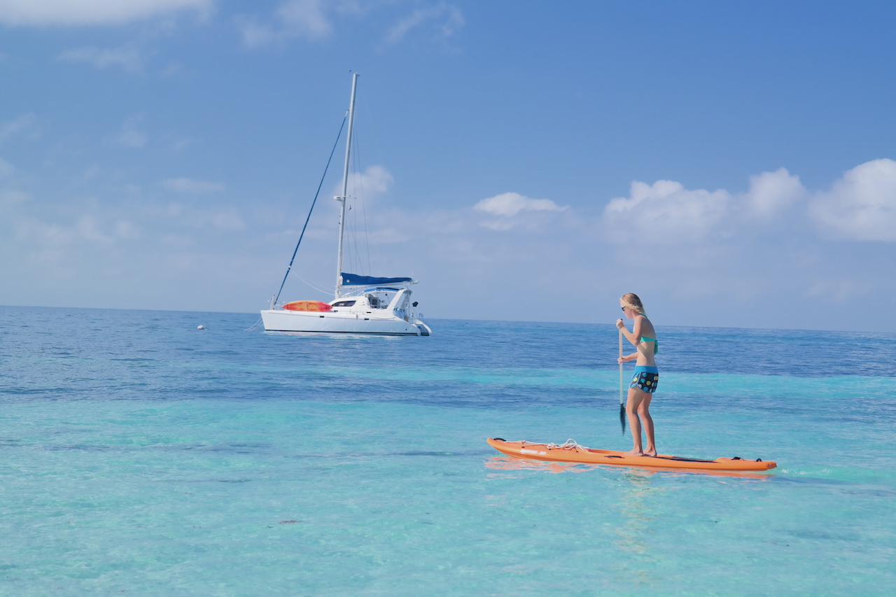 my second time on a SUP...