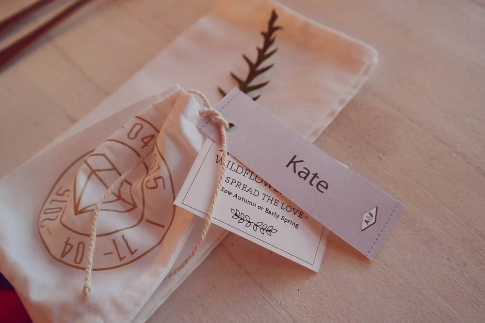 Annie en Francoin gave us each a pouch filled with indigenous wildflower seeds as gifts to take with us.