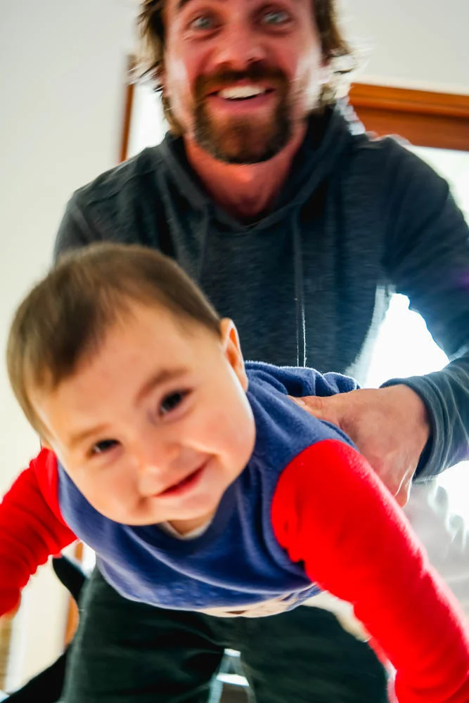 Rufus and the happiest baby on the face of the earth, Anya