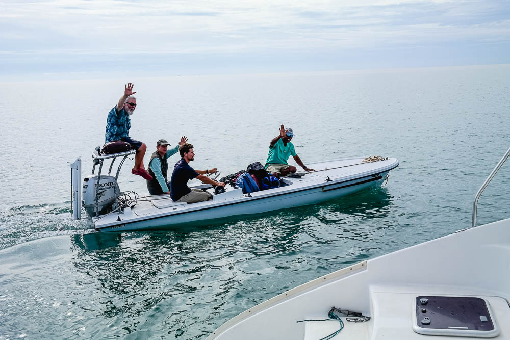 &nbsp;the gentlemen off to the airport in Dangriga, to return home