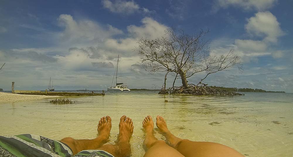 the water was so warm you hardly notice it going in