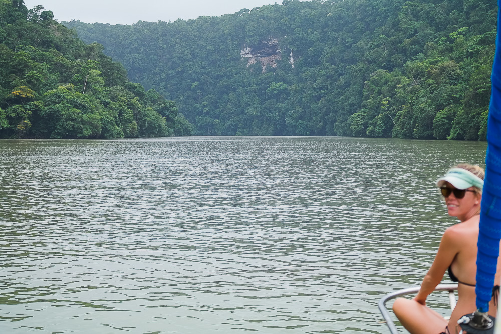 on the bow enjoying the peaceful view