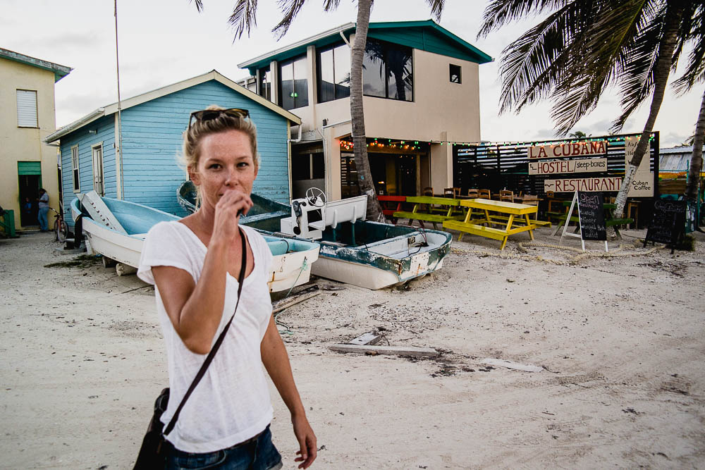 sunset beach combing in search of a mojito