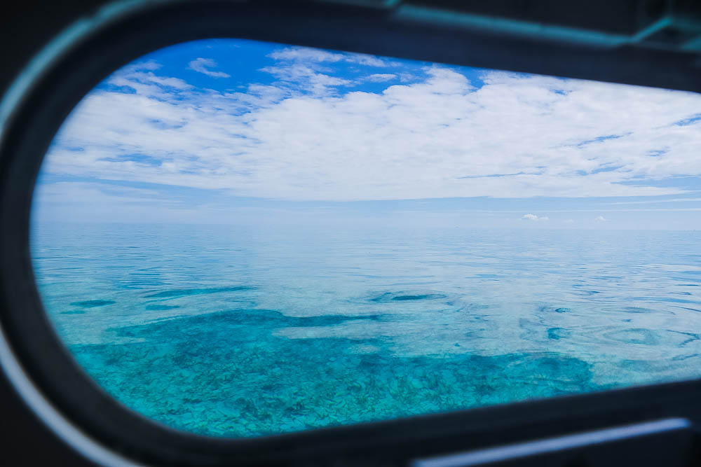 the view from our cabin port hole, while we were sailing