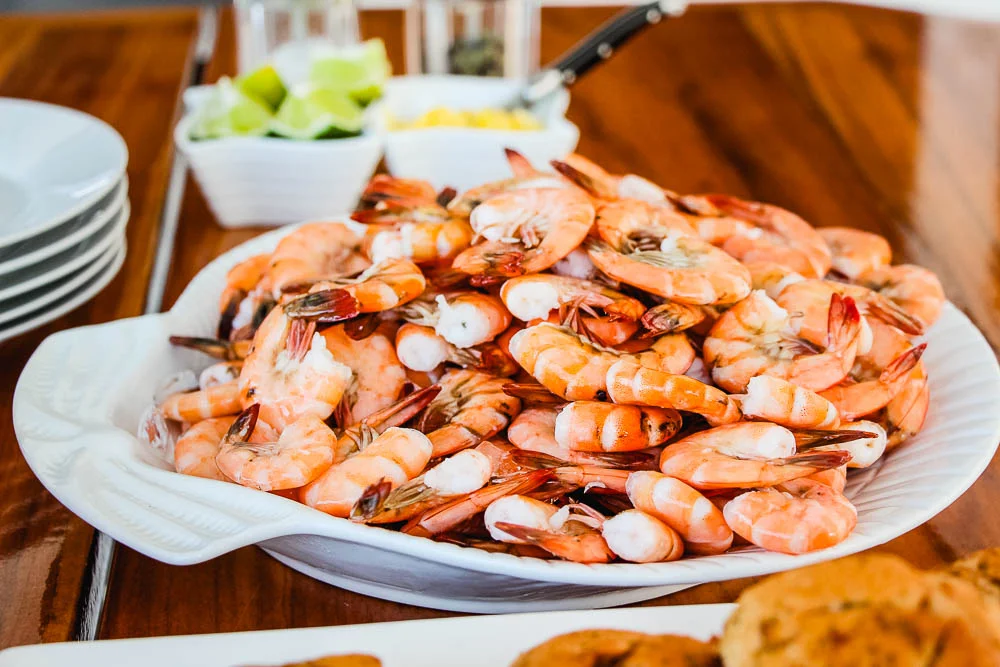 fresh shrimps prepared the Danish way, for our Danish guests. D is for DELICIOUS!