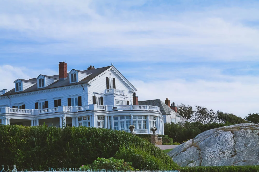 one of the mansions on the Cliff Walk in Newport