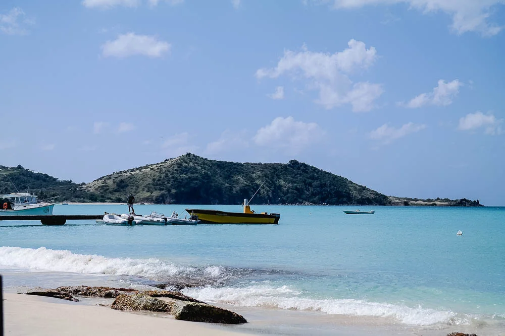 Feb 2016: one of our last days in SXM, at Grand Anse beach