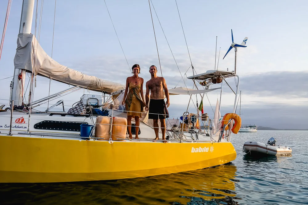seeing our favourite Brazilian and Portuguese friends, Natali and João of S/Y Babilé, for the first time after 2 years!