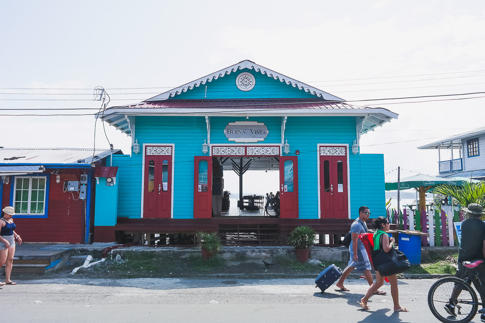 one of the waterfront restaurants in Bocas towm