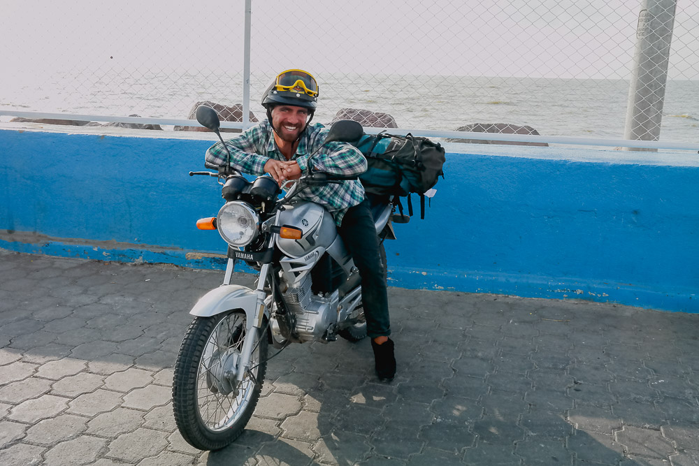 waiting to be loaded onto the Ometepe ferry
