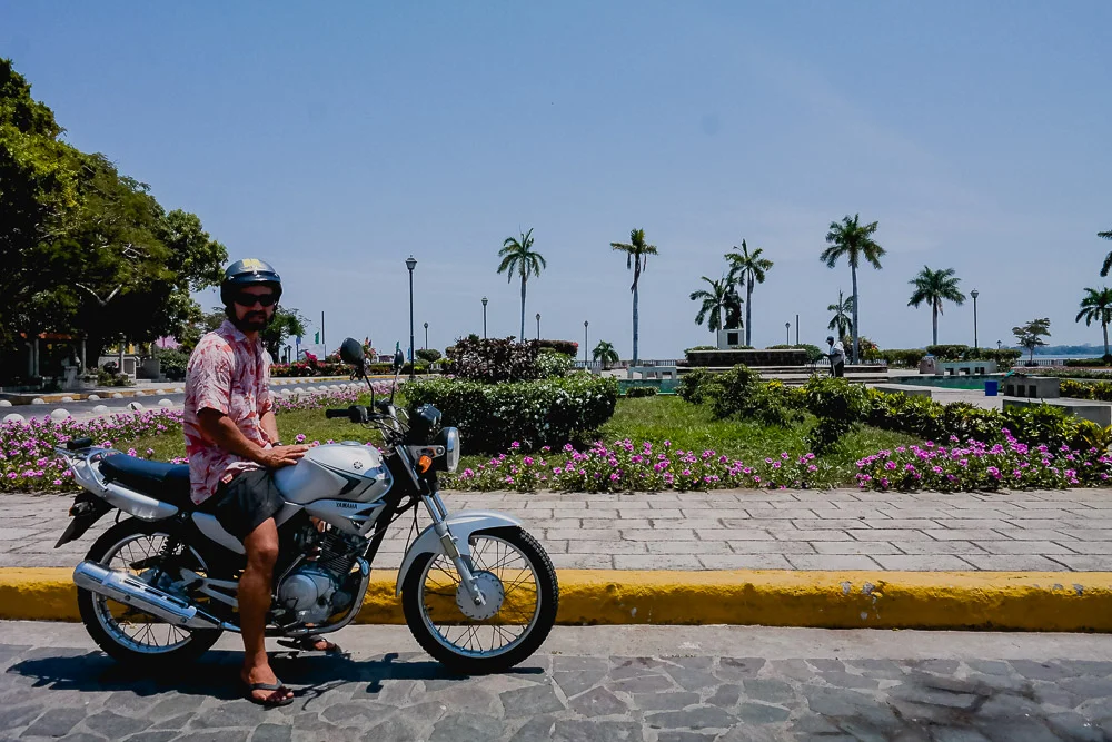 Grenada: Hawaiian shirt and potty helmet: the ultimate biker fashion combo&nbsp;