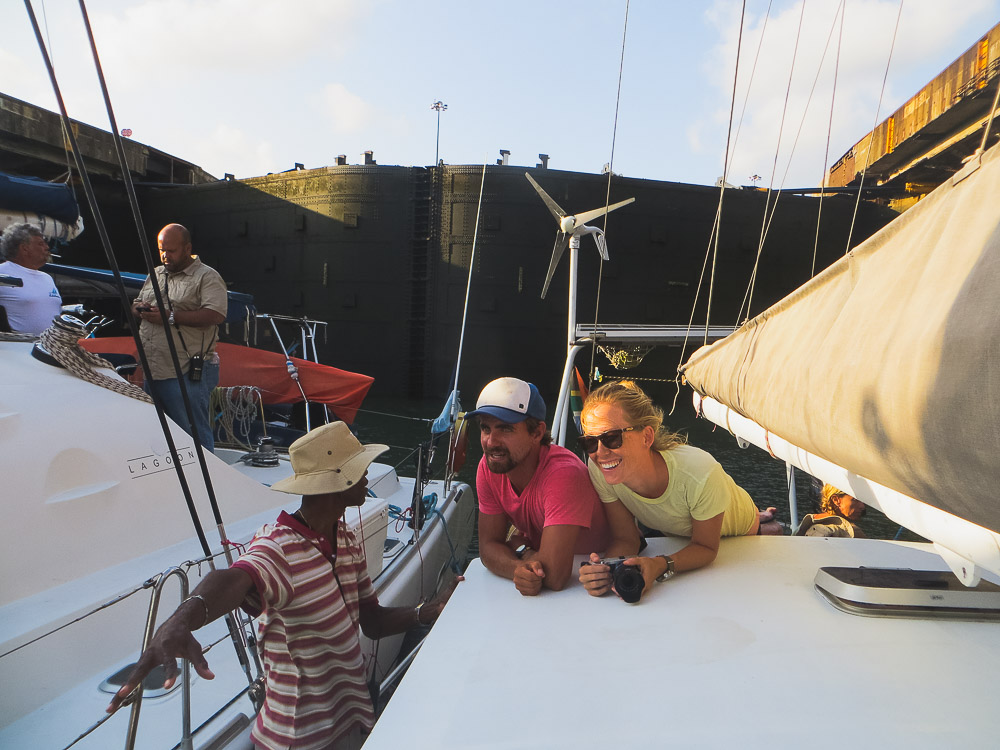 Rufus and I with our advisor in the first lock. photo credit: Peter Thomas