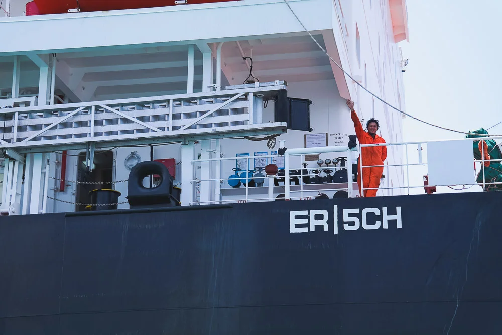 friendly crew of the nearby ships in Colon harbour