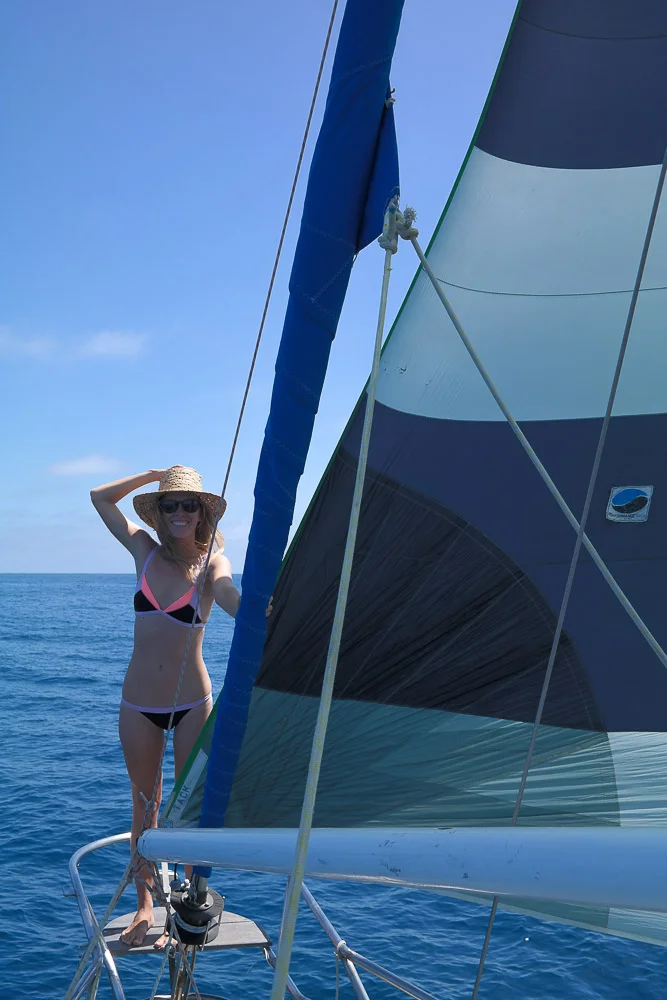 SO GRATEFUL for our spinnaker on this trip!!!