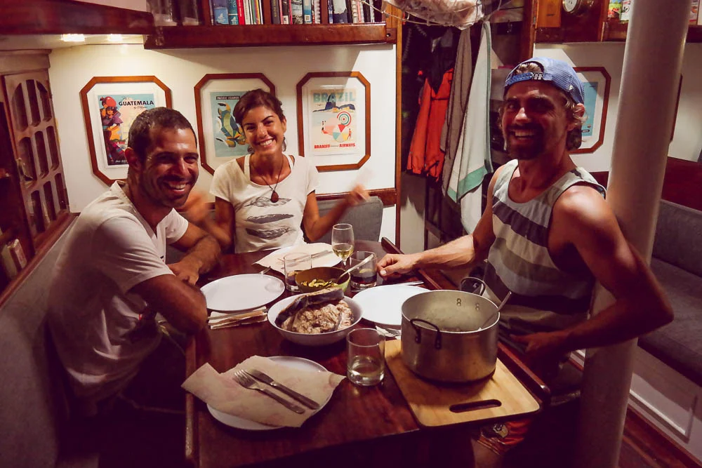 dinner on Melody the first night João and Natali arrived