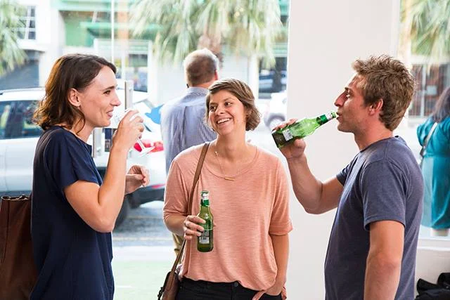 Carla, Vivian and Wilhelm at the launch party. Photo credit: Ambassadeur