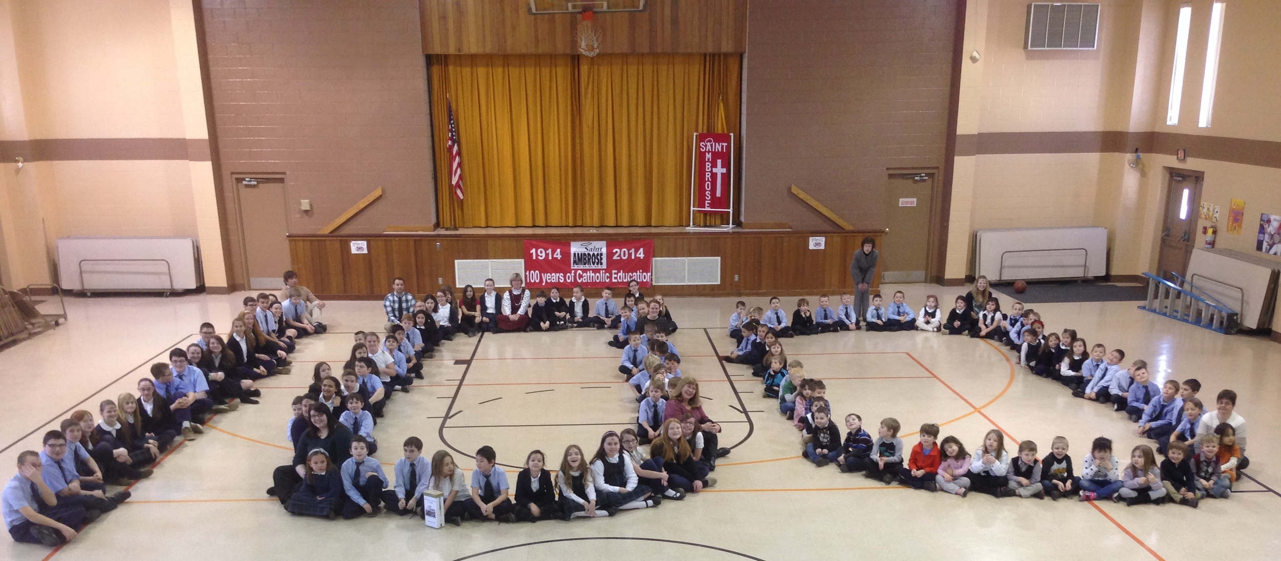 February 10, 2015 Our 100th day in the 100th year of St. Ambrose School.