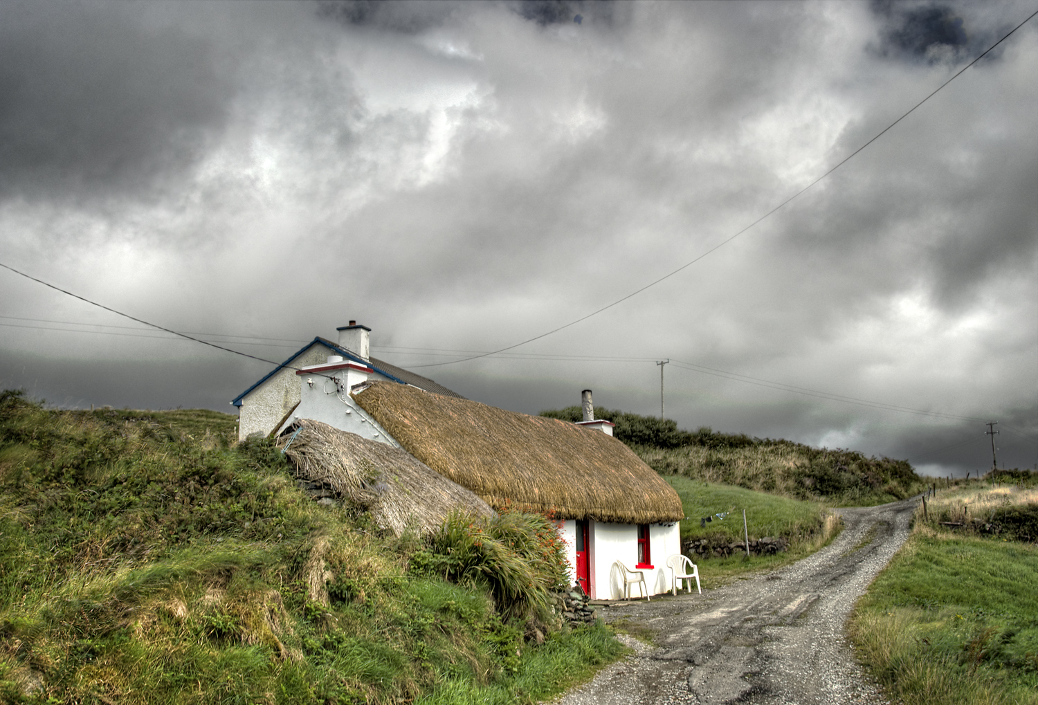 Thatched-Roof Cottage, Ireland