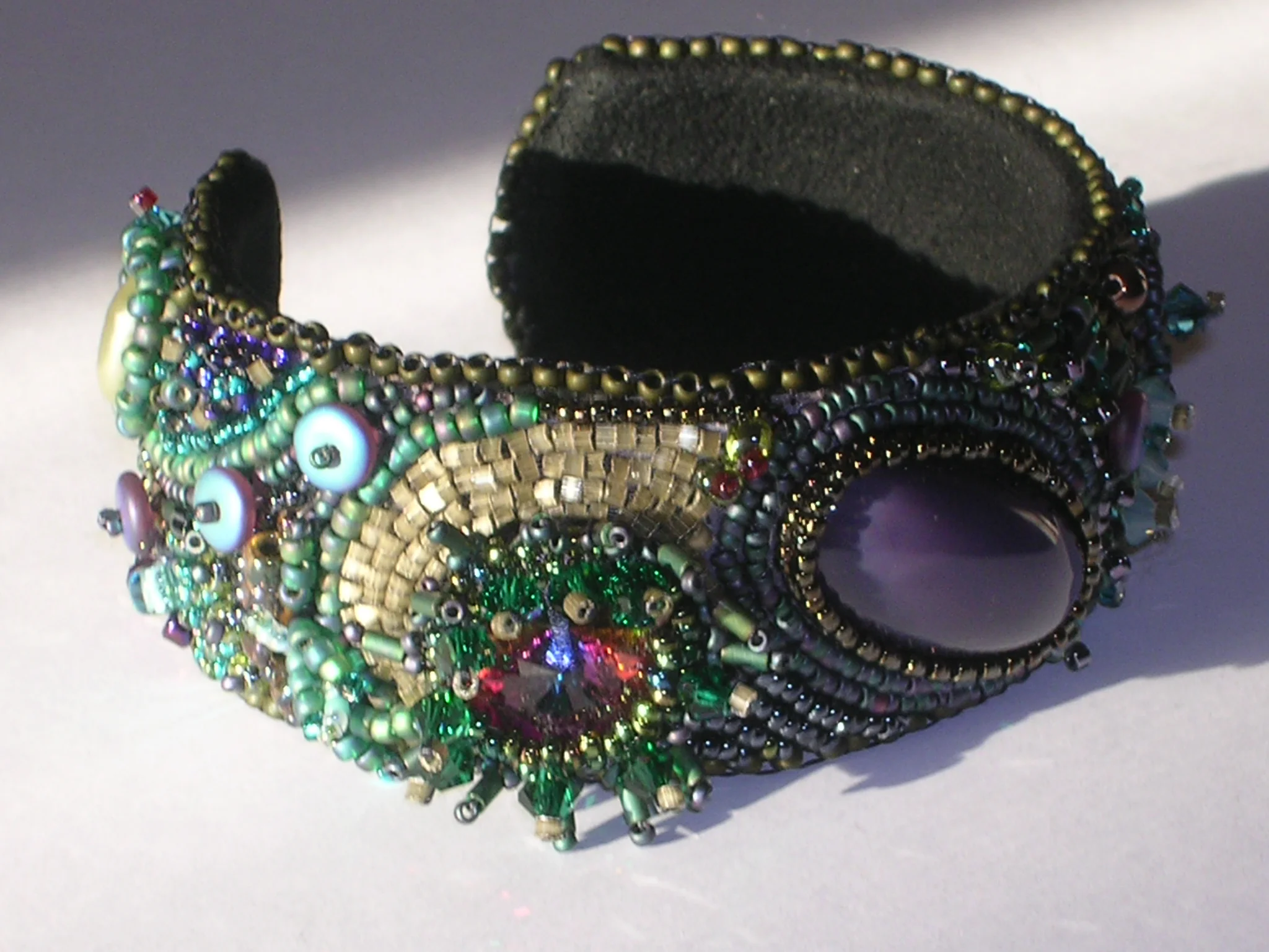 I was heavily invested in beadwork. (read hundreds of dollars of beads) making cuffs by using beading.