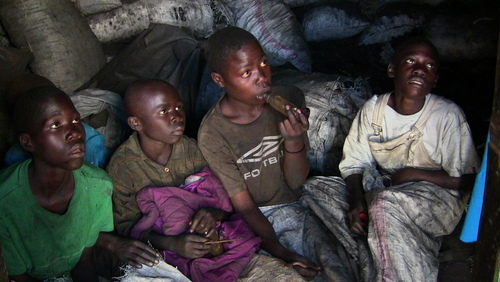 Inside the Charcoal Hut