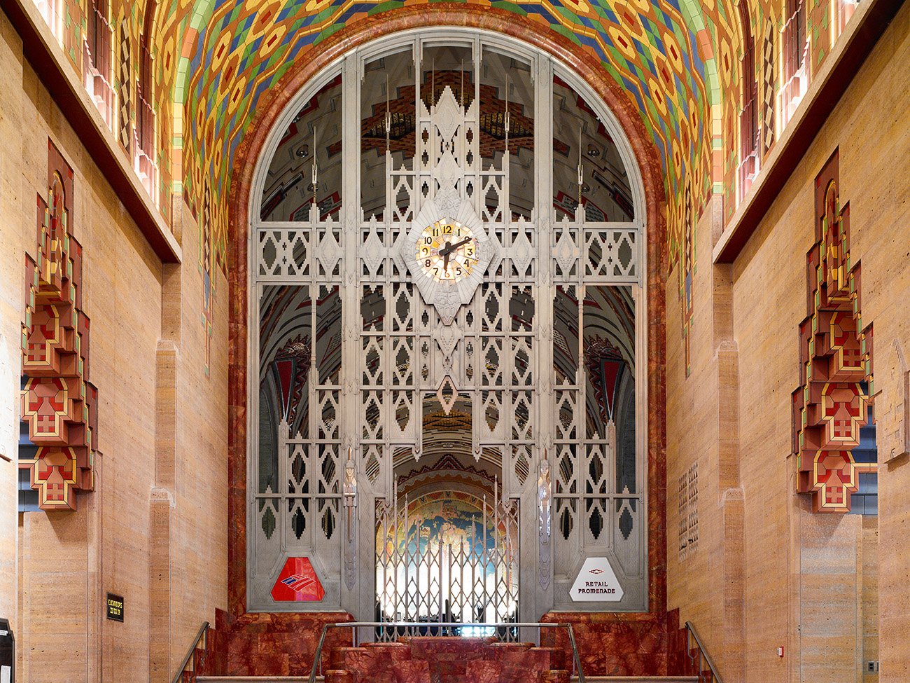 The Guardian Building Clock Detail