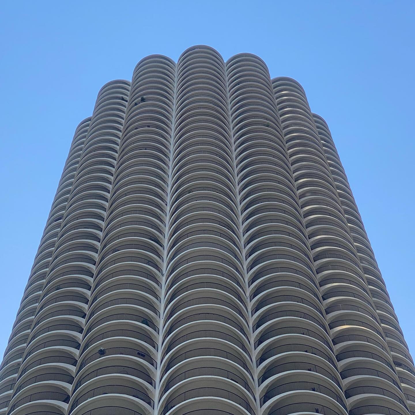 Visiting Chicago for @hines Global PR Summit. Nerding out x2 considering I&rsquo;m 1) staying in a Mies van der Rohe building that is 2) across the street from the Marina City towers of Wilco album cover fame.