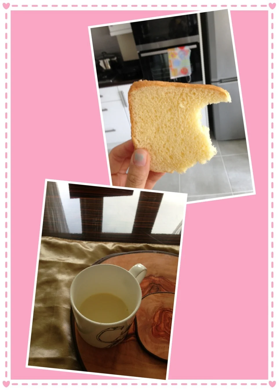 Breakfast: Soya Milk + Bread
