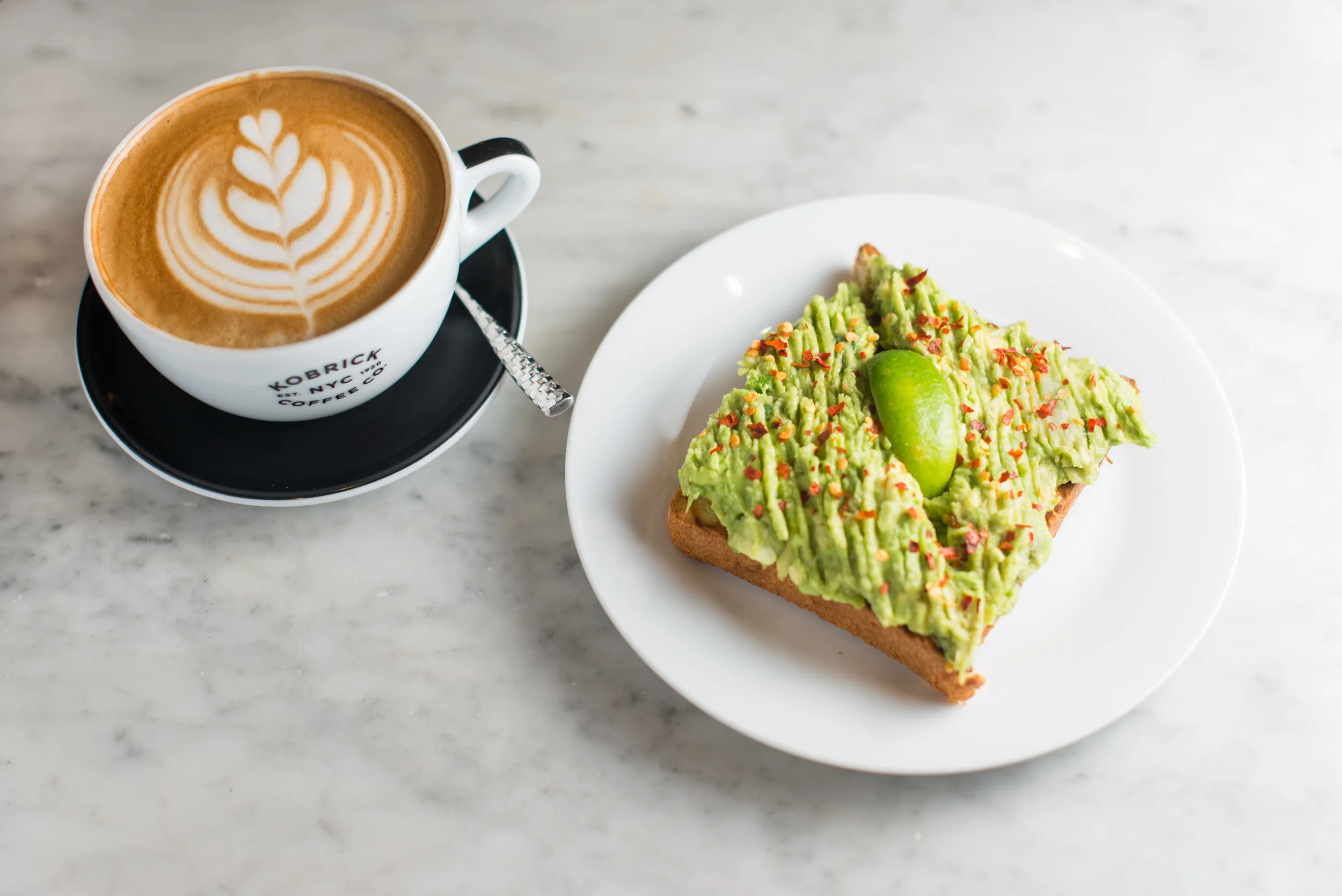 Avocado toast at Kobrick Coffee Co. in NYC. | City Brewed