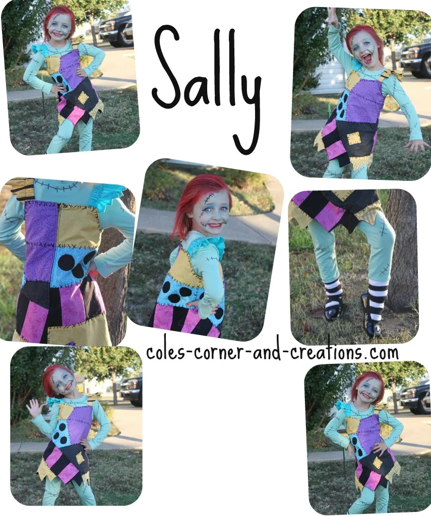Sally Halloween costume from the Nightmare before Christmas dress handmade .jpg
