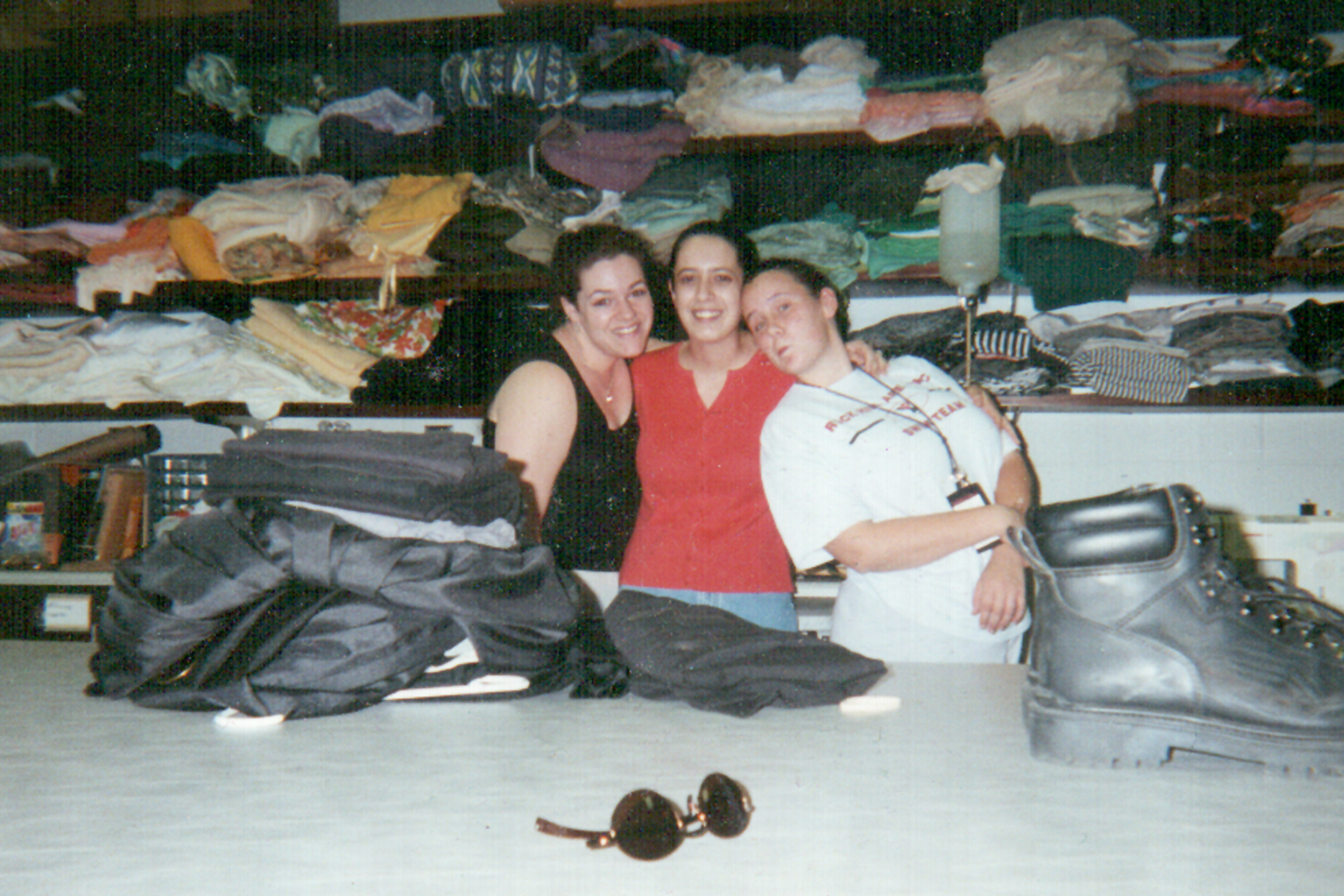 I'm on the left, this was my first costume shop - oh the stash!!!!