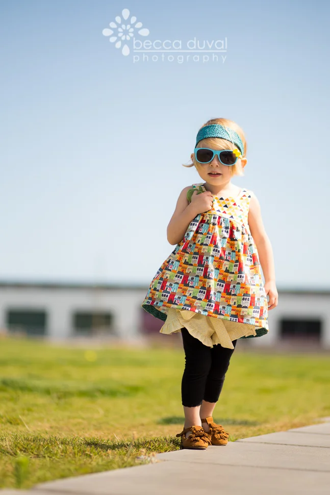 Pattern Review of the Lolita Ruffle Shorts By Felicity Patterns (@PatternBug) | Featuring the Elegance & Elephants Bohemian Baby Doll (@EandElephants), Free Create Kids Couture Retro Headband (@cre8kidscouture), and Joyfolie Sydni Shoes (@jessicahaley)