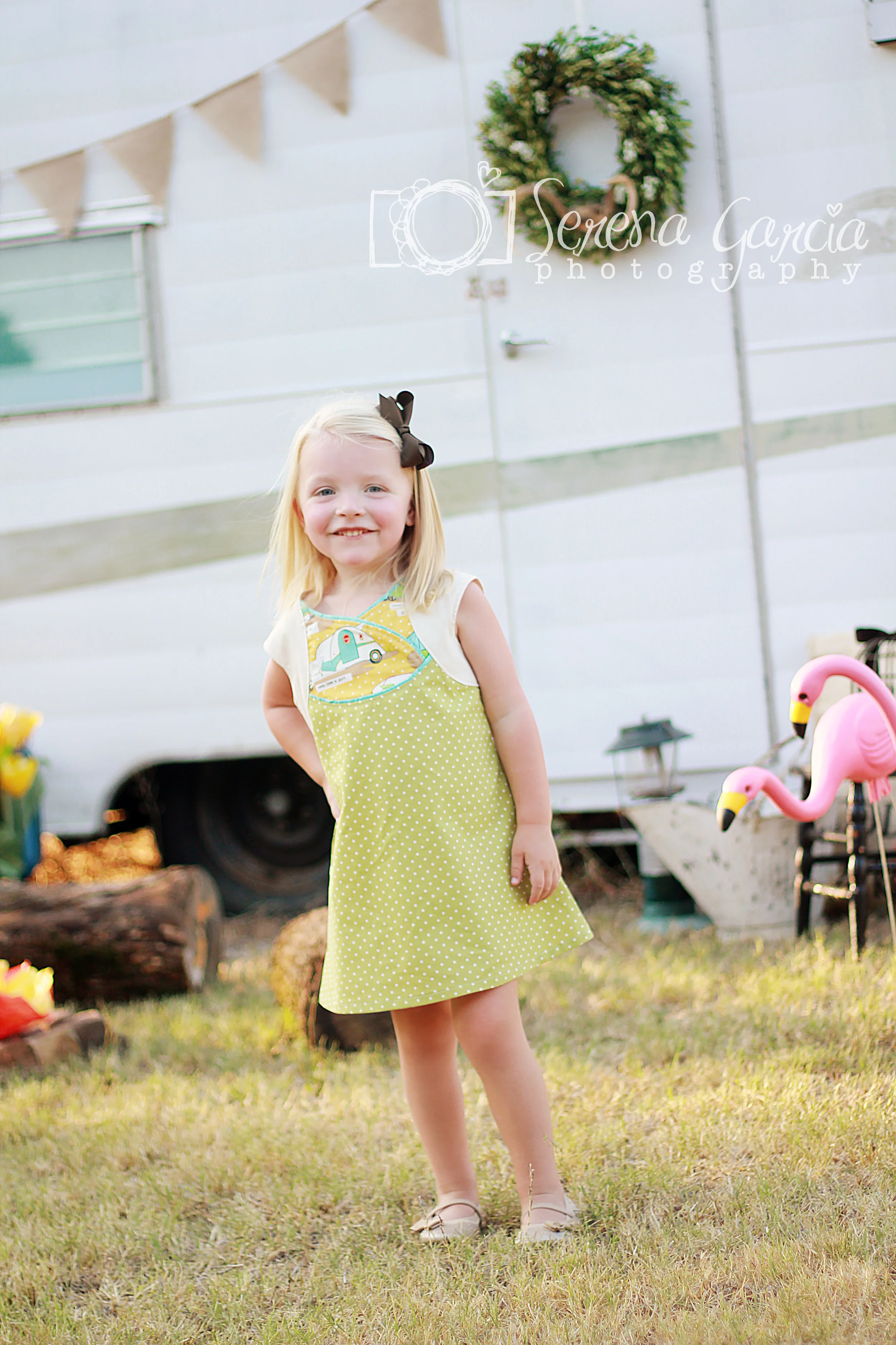 Serena made the Fawn Lilly Dress with Cross over bodice.....