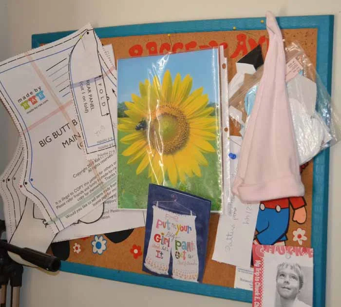 Thrifted tack board