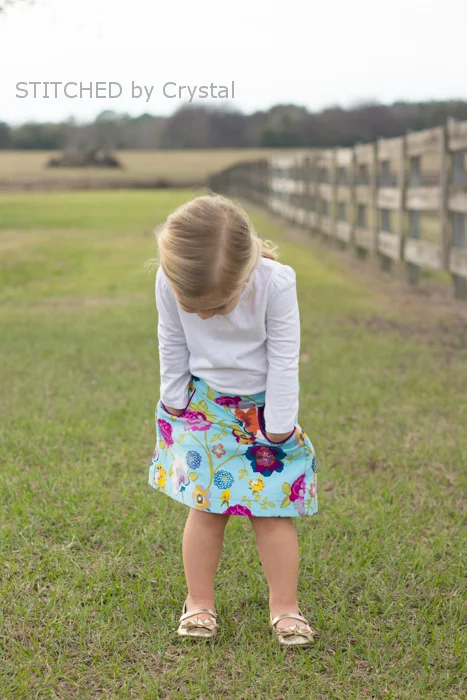 The Potato Chip Skirt by Tie Dy e Diva available in the Girls' Bundle UP Pattern Sale