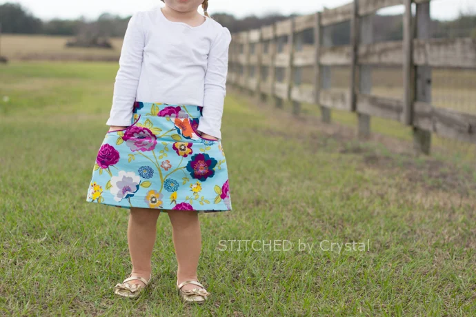The Potato Chip Skirt by Tie Dy e Diva available in the Girls' Bundle UP Pattern Sale