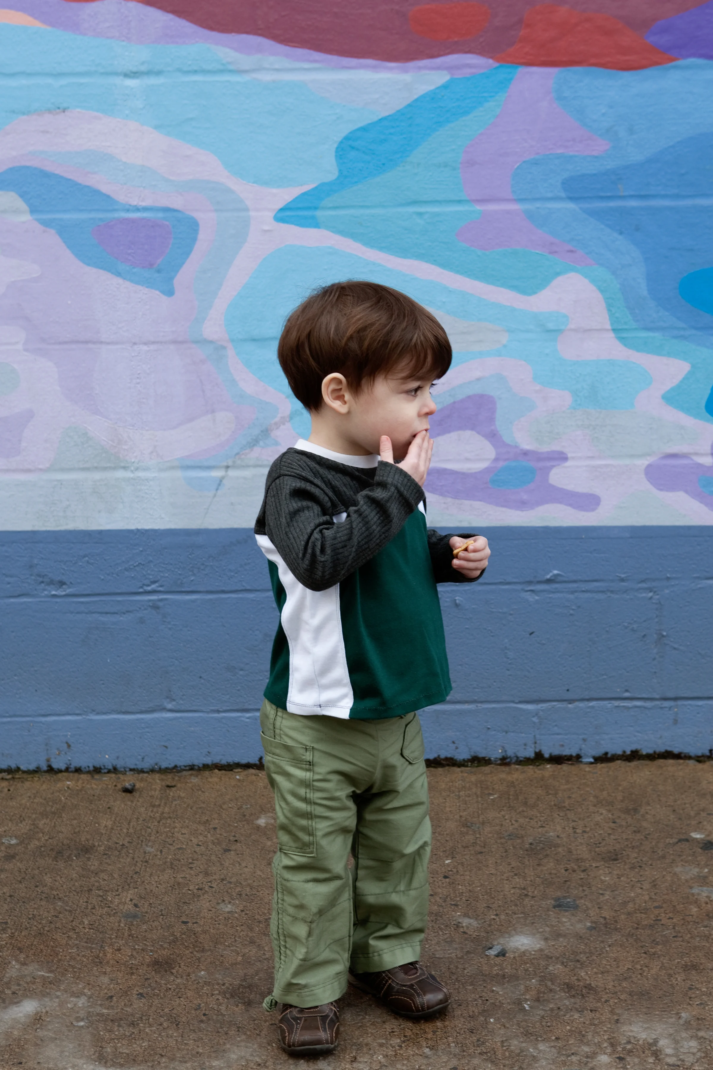 Cargo Pants: Curtains. Shirt: 2 T shirts