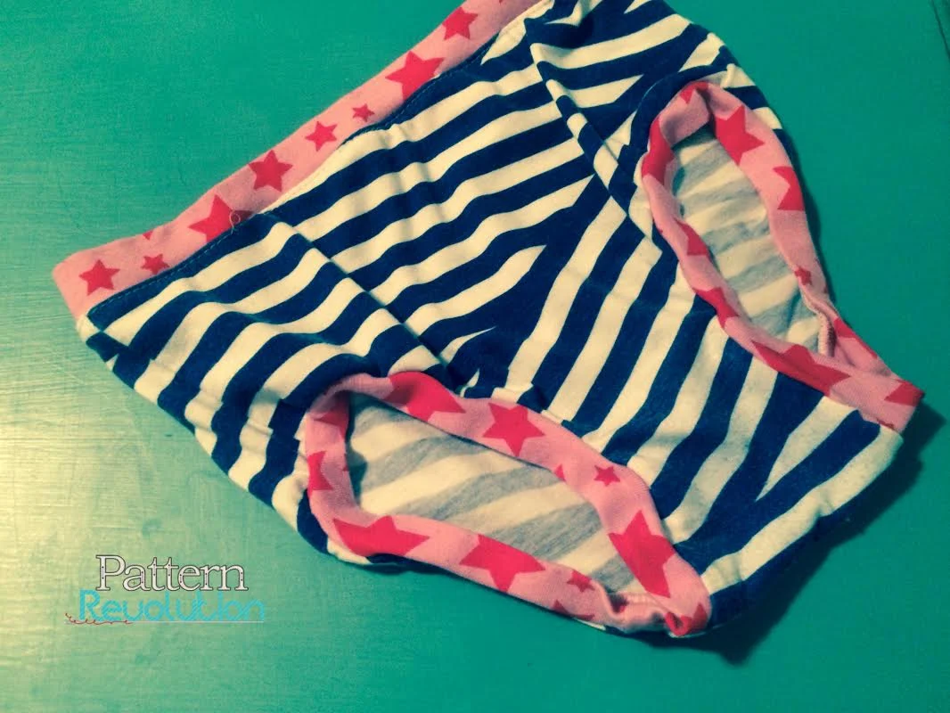 Raedene made Monkeysbug underwear to show off the last of her scraps.
