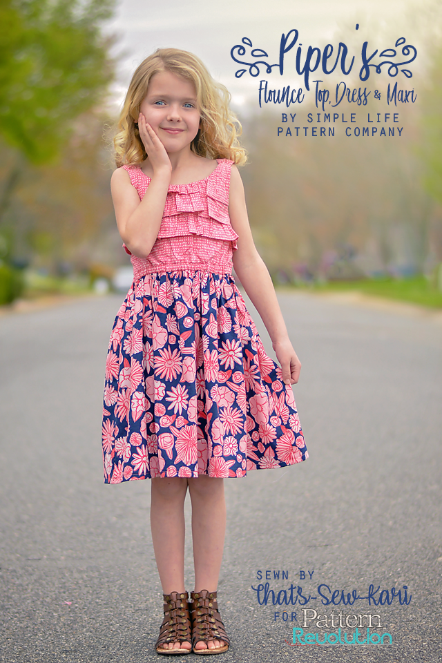 Piper's Flounce Top, Dress and Maxi by Simple Life Pattern Company —  Pattern Revolution