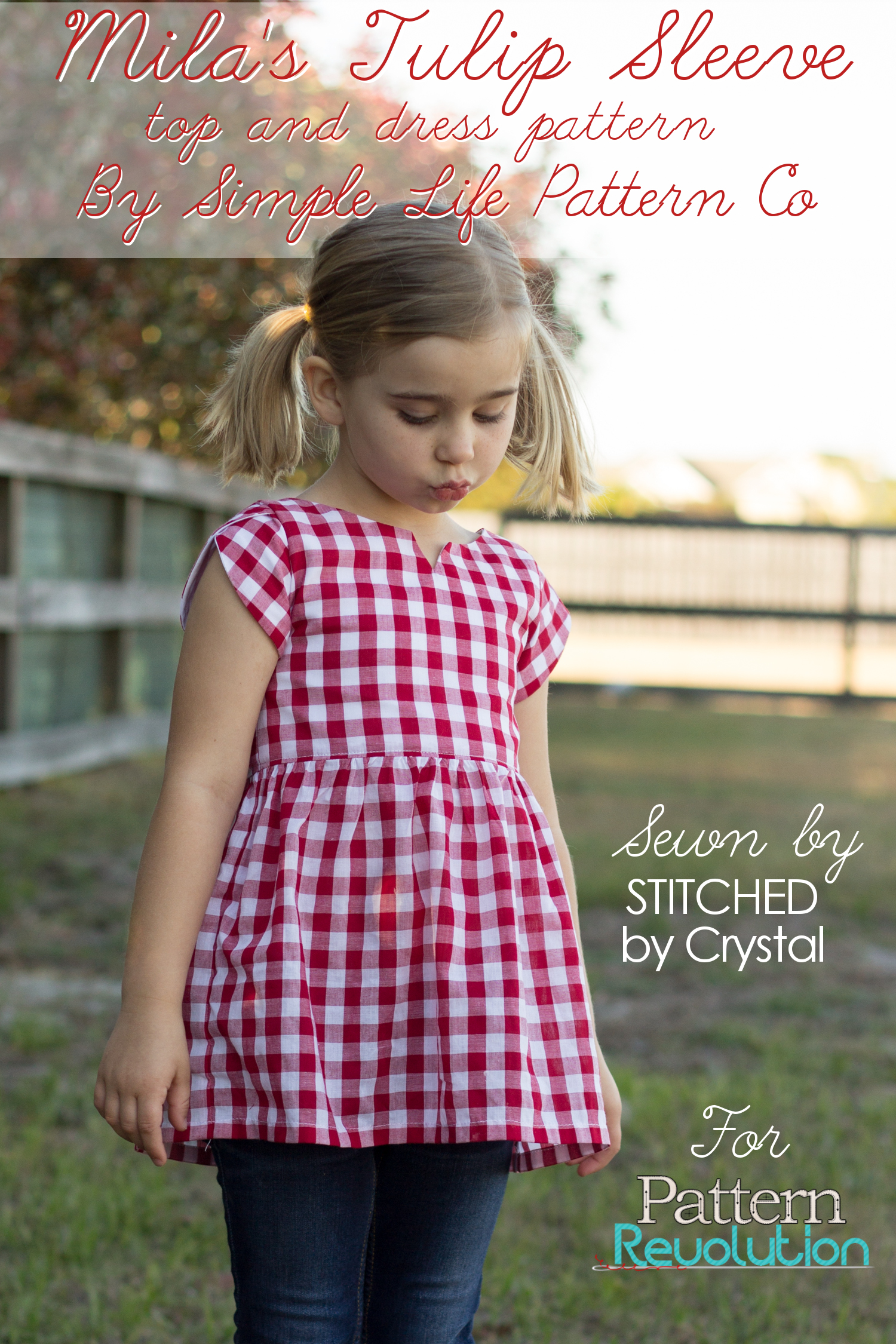 Free sewing pattern: Little girls tulip sleeve dress – Sewing